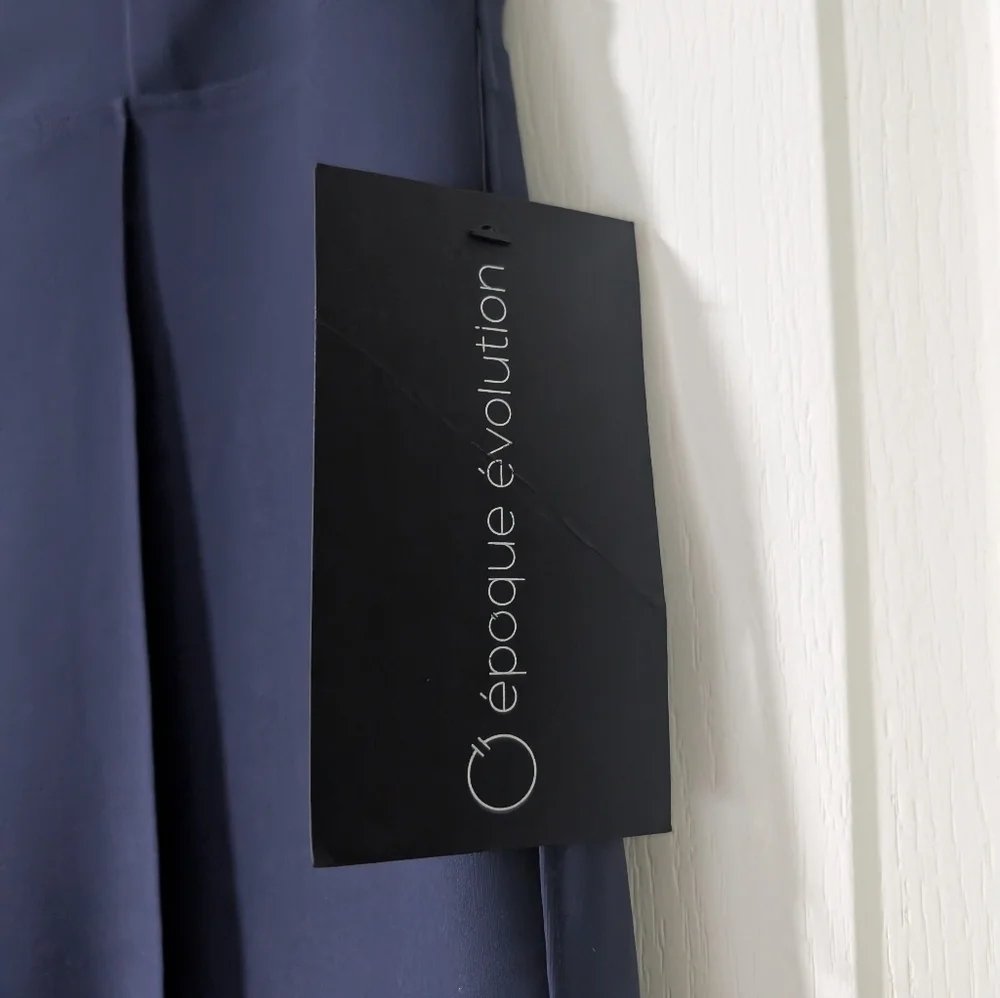 NWT epoque evolution | Jet Set Trousers In Navy Blue (Size 6) - Picture 6 of 10